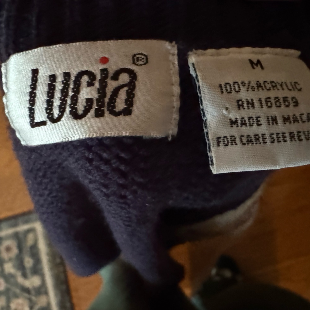 Vintage Navy Cardigan 80’s Grandma Teacher Cottage Sweater - Picture 4 of 7
